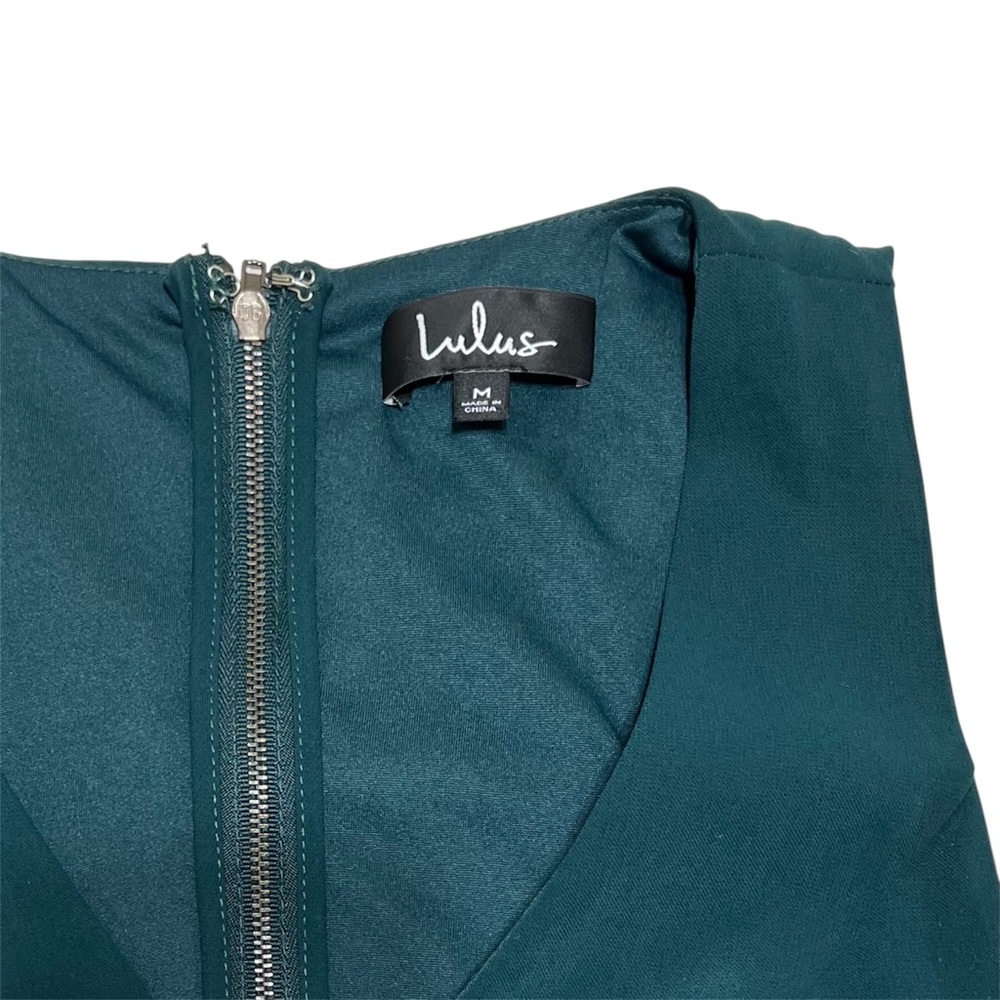 Lulus Teal Cutout Bodycon Mini Dress | Medium - Picture 3 of 6